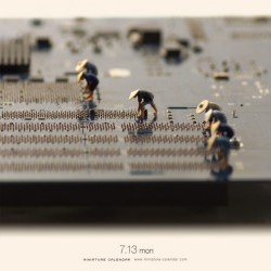 lustik:  Miniature Calendar by Tatsuya Tanaka via Colossal and
