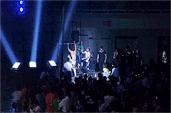 mith-gifs-wrestling:  Kota Ibushi moonsaults off a balcony against