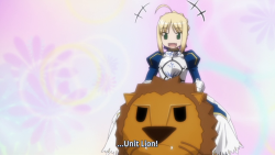 thegendotrain:  Reason why Saber is the best (besides Gilgamesh)