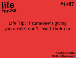 That isn’t a life hack. That’s just common sense.