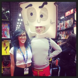 Grip tenaciously to my buttocks! #nycc  (at NYC Comic Con-2014)
