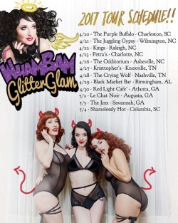 genuineporcelain:  The @whambamglitterglam #burlesque #tour hits