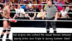 wrestlingssexconfessions:  Did anyone else noticed the sexual