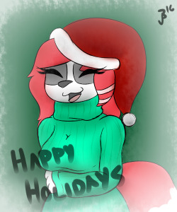 Happy Holidays, Rikki and MarbleSoda! :D———————Awww