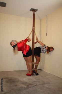 odelyslolvebondage:Sandra Silvers & Brenda Bound, Strappado