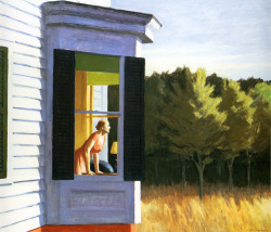 wetreesinart:  Edward Hopper (1882-1967) Cape Cod Morning, 1950,