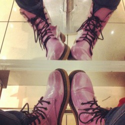 #doc #martens #boots #lilac #purple #bored #legs #feet #lace