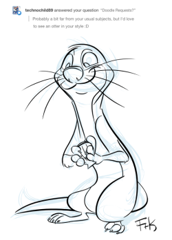 fluttershythekind: a nice little otter for you ^__^  Thanks so