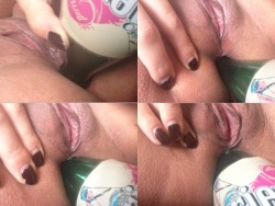 closeuppussyshots:  Finished a bottle of Perrier this morning,