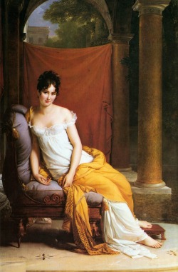 tierradentro:  “Portrait of Madame Récamier” (with detail),