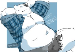 wafflethemighty:  a birthday gift for my friend freezybear92