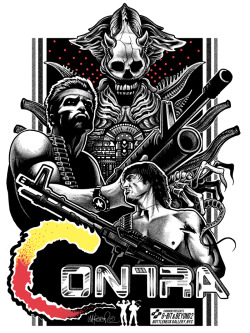 xombiedirge:  Contra by Jeremy Wheeler / Tumblr - Full process