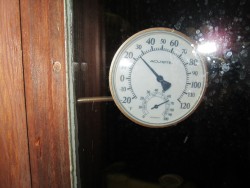 This is a photo of the outside temperature. I still have to go