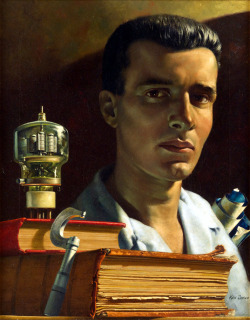 buzz-o-graph:Kenneth Davies, “The Engineer,“ oil on canvas,
