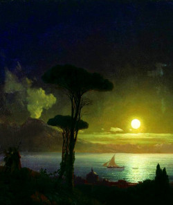 nigra-lux:  AIVAZOVSKY, Ivan (1817-1900) Night (ÐÐ¾Ñ‡ÑŒ),