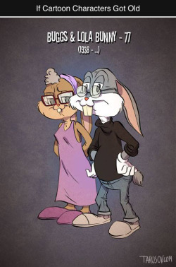 tastefullyoffensive:  If Cartoon Characters Got Old by Andrew