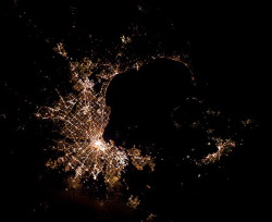 humanoidhistory:Melbourne, Australia, as seen by ESA astronaut