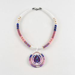 sipala-sihu:    Beaded Necklace by Lenmana Yuyaheova (Hopi) 