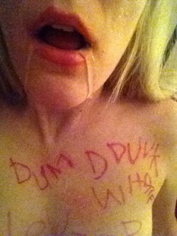 makemedum:  I had a couple requests to label myself a drunk whore