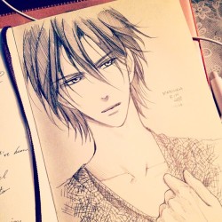 beautiful-shinigami:  Sketched Rin from #free #iwatobi swim club