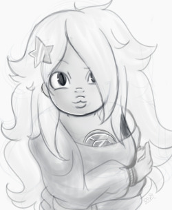 princesssilverglow:  Finally I was able to sketch Pilot Amethyst!