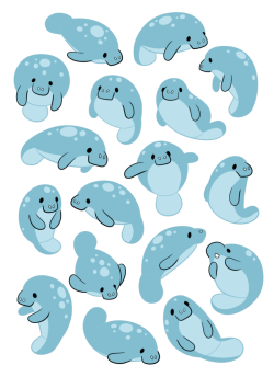 stutterhug:  Always More Manatees.Was attempting to do some simple