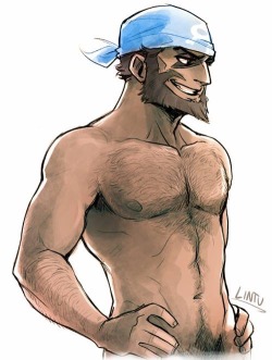 tigers-gay-porn:  Sexy Team Aqua Leader Archie for oshawaatt!