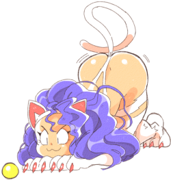 neronovasart: inkerton-kun:  wiggle wiggle  There that cat butt