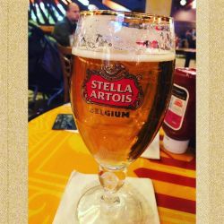 #goodmorning #stella #vegas #traveling #cheers #beer #whynot