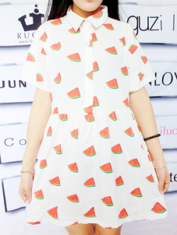 toy-angel:  watermelon print dress // use toyangel for a discount