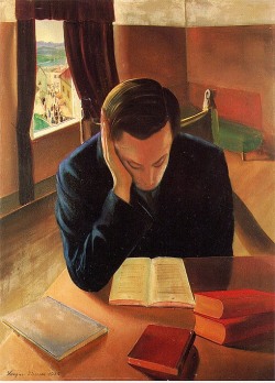 The reader   -  Sergius Pauser , 1925