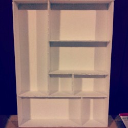 my mondrian shelf i made for my interior design class (i got