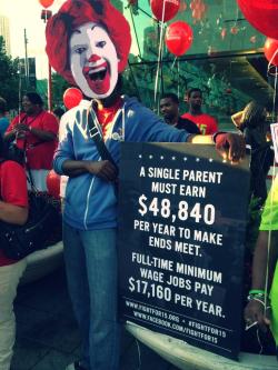 workingamerica:  “Today Ronald McDonald says "hold