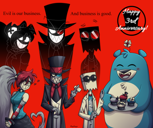 ripdays:  Happy 3rd Anniversary to Villainous!!I love this show