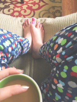 footinmouth:  Sometimes, there’s pajamas…  Yesssssss