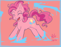 fluffehsage:  Fun painting with pinkie pie 
