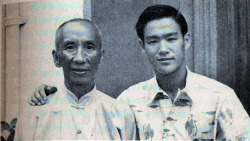 gutsanduppercuts:  A young Bruce Lee posing for a picture with