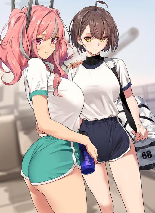 xsirboss:   Bremerton and Baltimore from Azur Lane   Ecchi-sama@EcchisamaV2https://twitter.com/EcchisamaV2/status/1543464021512290305/photo/1 