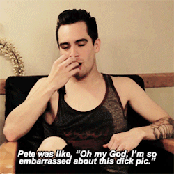 alekzmx:  Brendon Urie about THIS 