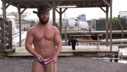 starsandstripesspeedos:  Wrestler and Fisherman Eric Young