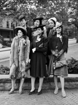 vintagegal:  Members of Chesterfield Girls, front row from left: