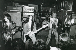 soundsof71:  The Runaways, CBGB, New York City 1976: Joan Jett,