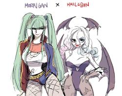 tamtamdi:  Morrigan x Harlequin I switched my two favorite characters