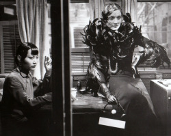 divadietrich:  Anna May Wong and Marlene Dietrich in Shanghai