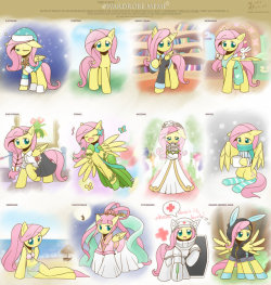 howxu0817:Cloth meme Fluttershy by HowXu 