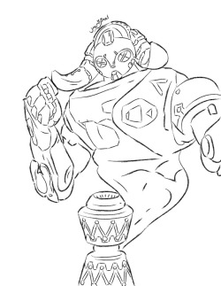 Orisa (From Overwatch) as a genieRequested by: @ironbar36