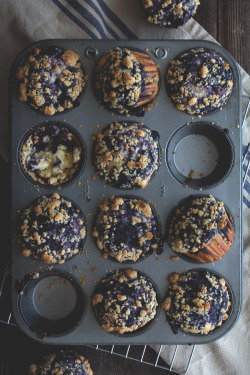 verticalfood:  Blueberry Swirl Muffins