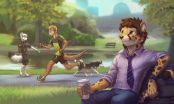 furrywolflover:Lunch time - by Koul