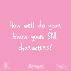 hulu:  Think you know your SNL characters? Try to guess them