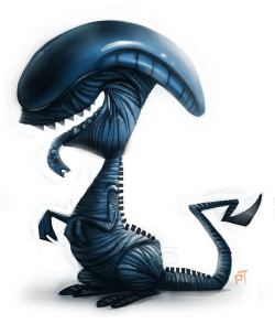 cryptid-creations:  Day 540. Sketch Dailies Challenge - Xenomorph